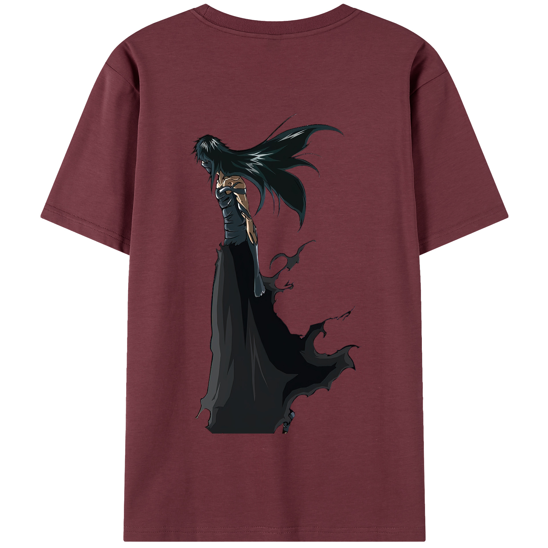（画像用） ブリーチ 黒崎一護（くろさき いちご）BLEACH Kurosaki Ichigo 綿100％半袖Tシャツ（背面プリント）